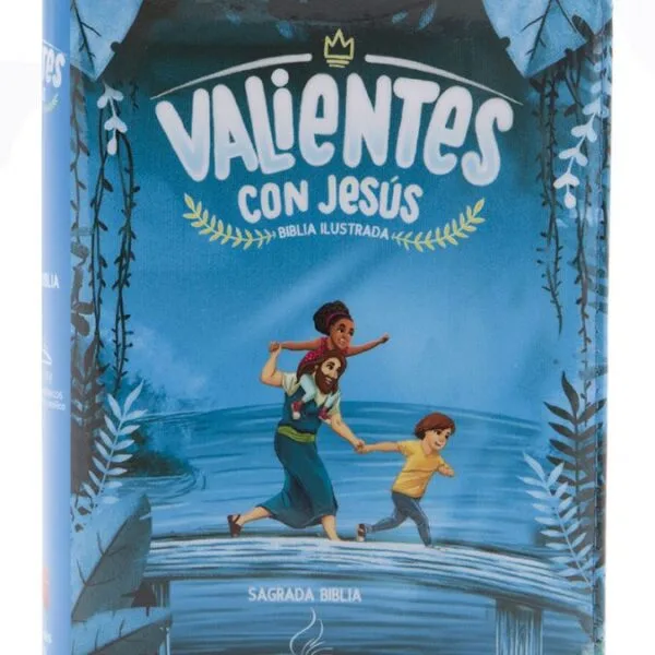 Biblia Valientes con Jesús con cierre - azul DHH - Imagen 2
