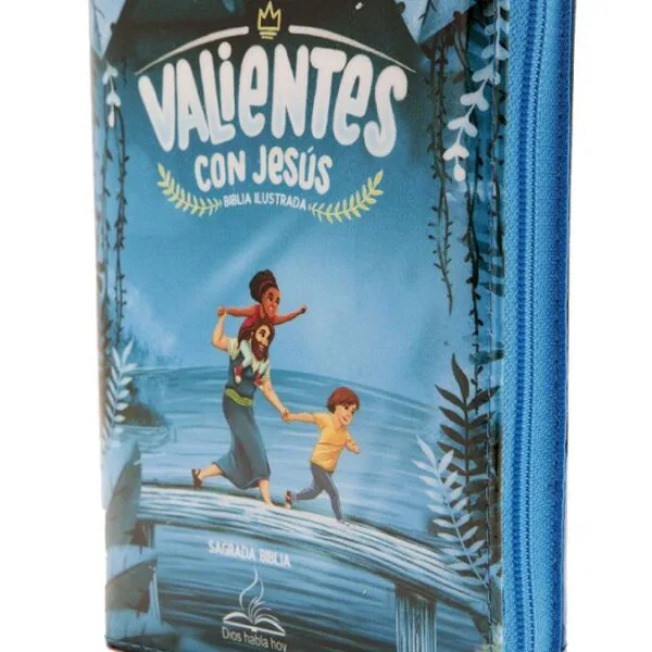 Biblia Valientes con Jesús con cierre - azul DHH - Imagen 3