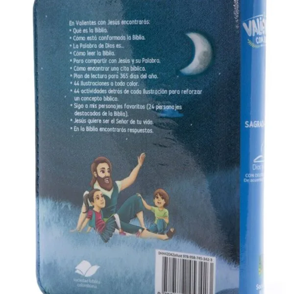 Biblia Valientes con Jesús con cierre - azul DHH - Imagen 4