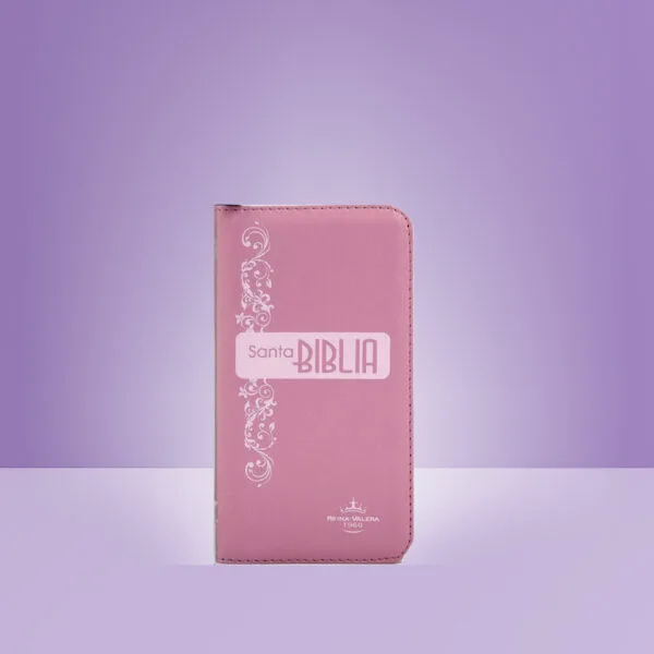 Biblia Tipo Agenda Pequeña - Rosada - Ayudas QR