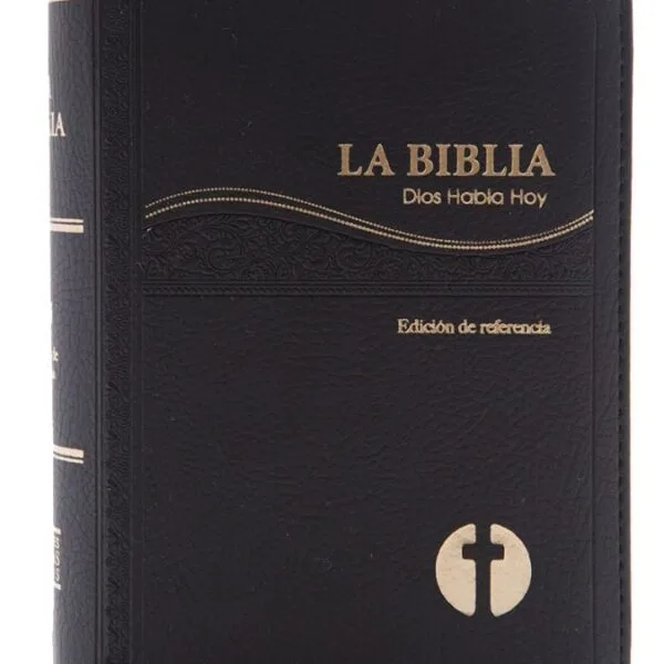 Biblia Mediana Dios Habla Hoy Negra con Dorado DHH - Imagen 2
