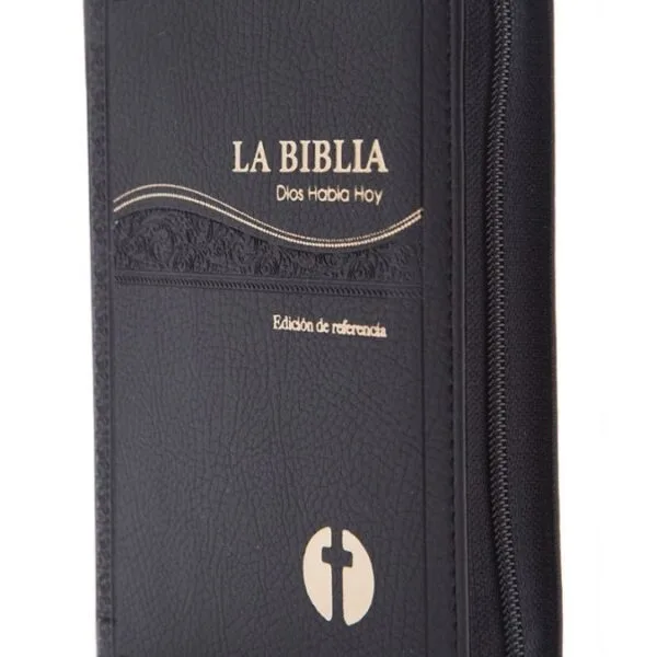 Biblia Mediana Dios Habla Hoy Negra con Dorado DHH - Imagen 3