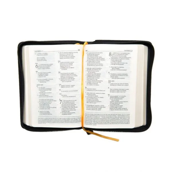 Biblia Mediana Dios Habla Hoy Negra con Dorado DHH - Imagen 5