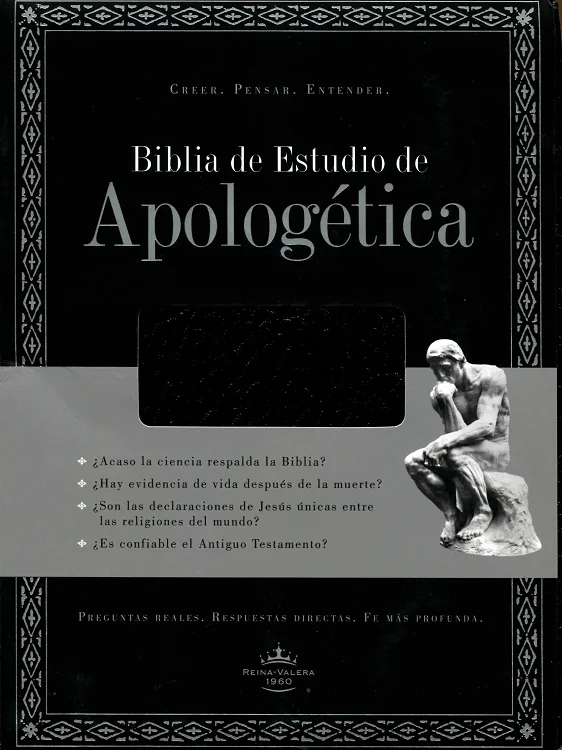 Biblia Reina Valera 1960 de Estudio Apologética Color Negro