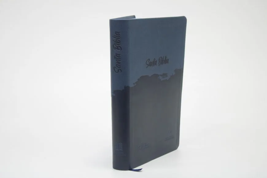 Biblia RVC Letra Grande con Ayudas Digitales color Azul