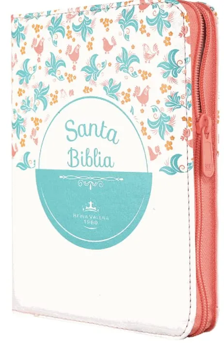 Biblia RVR1960 Blanco Flores