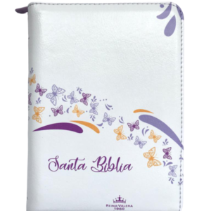 Biblia RVR1960 Blanco Mariposas