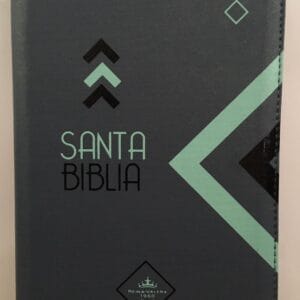 Biblia RVR1960 Letra Grande con Cierre Color Gris