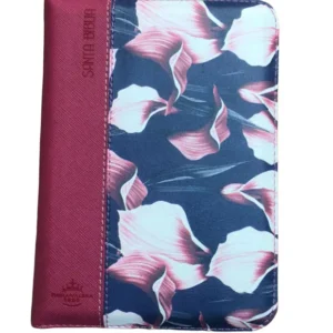 Biblia RVR1960 Letra Mediana Flores Magenta
