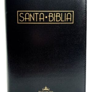 Biblia RVR Letra Grande con Cierre Negro Canto Dorado Concordancia