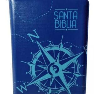 Biblia Reina Valera 1960 Azul con Cierre