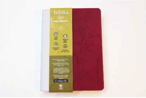 Biblia RVR1960 Letra Súper Gigante Color Fucsia